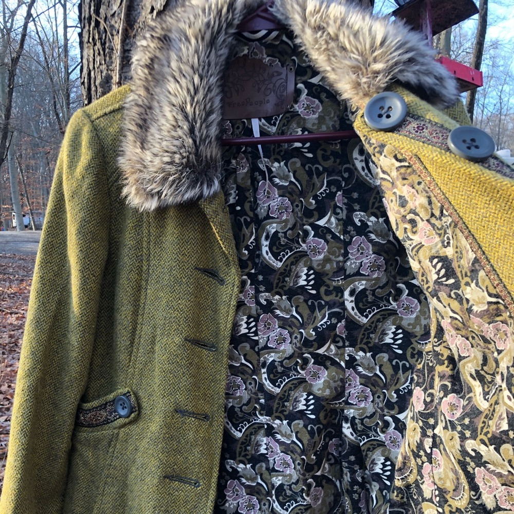 Free people green coat